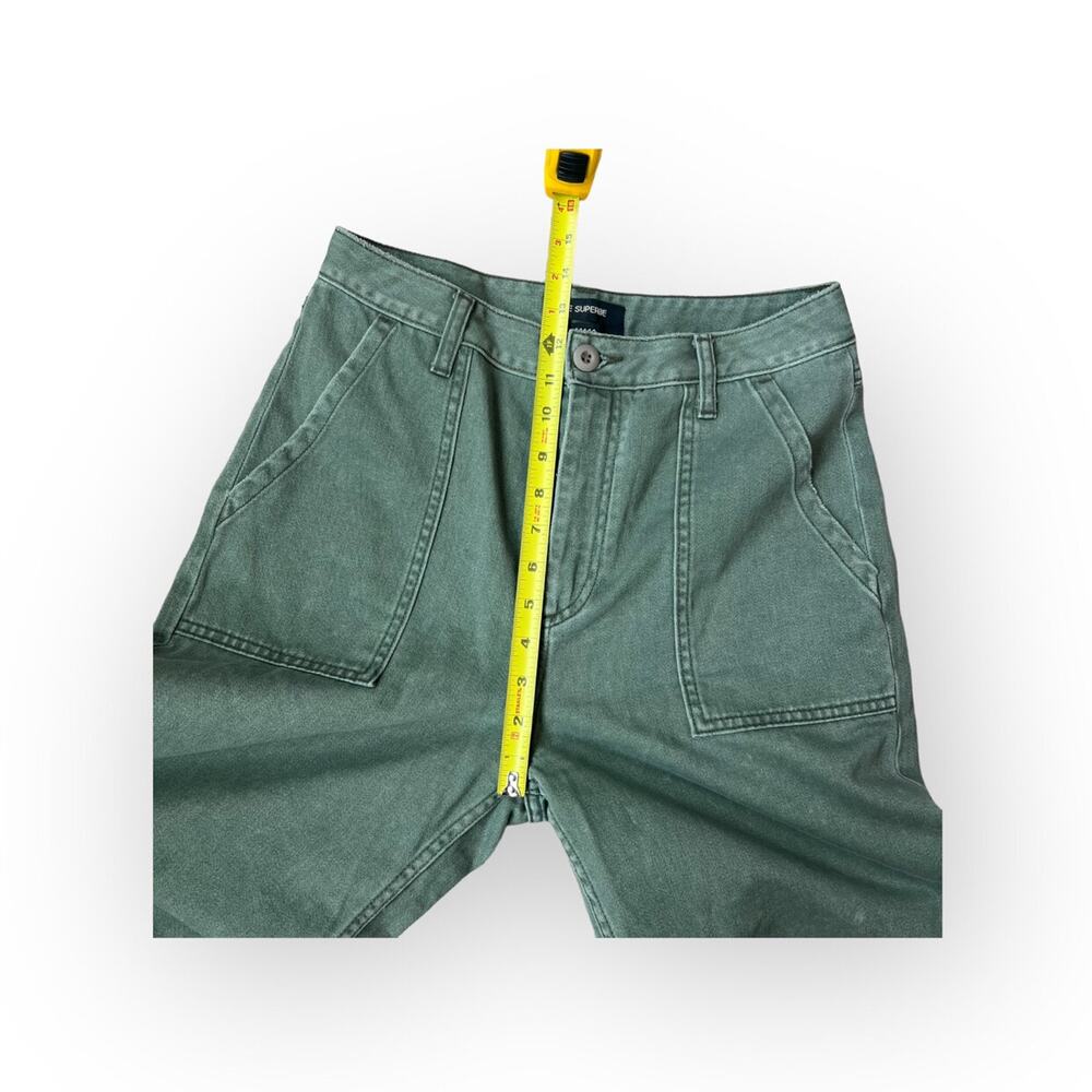 Le Superbe Rhode Wide Leg Cropped Pants in Olive Kush 2 - Picture 5 of 10
